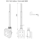 Блок Terma КТХ 4 U+Terma-Split 300 Вт белый