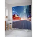 Шторка для ванной комнаты JoyArty sc_32566 200x180см цвет серый серебристый