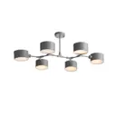 Люстра потолочная ALMA LIGHT ALC00175GY-MK1-E14.6x60W 6 ламп 18 м² цвет серый