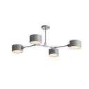 Люстра потолочная ALMA LIGHT ALC00177GY-MK1-E14.4x60W 4 лампы 12 м² цвет серый