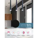 Рулонная штора Decofest Плайн Черный графит 90x160 см Мини