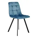 Стул Bradex home Easy 55x88x45 см сталь цвет темно-бирюзовый с черными ножками