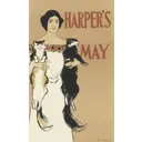 Постер Простопостер "Рекламный плакат - harpers may" 70x50 см в подарочном тубусе без рамы
