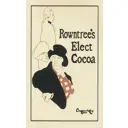 Постер Простопостер "Рекламный плакат - шоколадный напиток rowntrees elect cocoa" 50x40 см в раме маленький