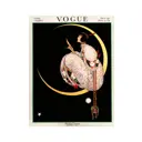 Постер в раме Просто Постер "Vogue - сидящая на луне" 90x60 см