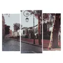 Модульная картина "Тихая улочка" (2-25x52; 1-30x60) 60x80 см