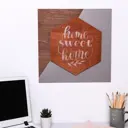Деревянное интерьерное панно Home 40x40 см
