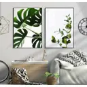 Постер 28 картин "Монстера, тропические листья" 50x40 см