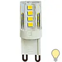 Лампочка Uniel LED JCD G9 220 В 3 Вт капсула 255 Лм, теплый белый