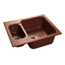 Мойка под столешницу Эко-м Эком 61.2x49.5x20 см искусственный камень цвет шоколад