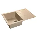 Мойка под столешницу Эко-м М-78-Q Эком 77x49.5x20 см искусственный камень цвет песочный