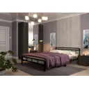 Кровать Форвард-мебель Леон 146x90.5x206 см цвет черный