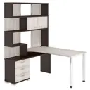 Компьютерный стол Мэрдэс ср-420/150 вкк-лев 130x150x199 см ЛДСП цвет венге,бежево-белый