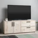 Тумба под телевизор Моби 37847 139x52x40 см ЛДСП цвет светло-бежевый