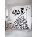 Штора для ванной JoyArty Платье из бабочек, 180x200 см