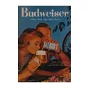 Рекламный плакат Просто Постер Пиво Budweiser 60x90см в раме