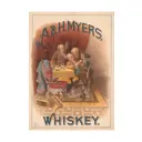 Постер на холсте Просто Постер Виски A and H Myers Whisky 60x90см без рамы