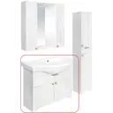 Тумба под раковину напольная Sanita Luxe CLS8SLCW900112F1 80см цвет белый матовый