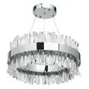 Люстра потолочная светодиодная MW 642012401 16 м² нейтральный белый свет цвет серый / серебристый