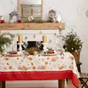 Скатерть Этель Golden Christmas 220x149см прямоугольная белая