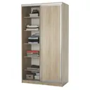 Шкаф-купе Шарм-Дизайн 220x120x60 см 2 двери 7 полок ЛДСП цвет дуб сонома
