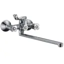 Смеситель для ванны Рмс SL116 SL116-140 универсальный двухвентильный цвет хром