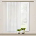 Штора Witerra вуаль с тиснением Листья 140х145 см цвет молочный