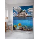 Шторка для ванной Скалистый остров 180x200 см