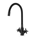 Смеситель для раковины Fmark FS8442H-01 двухвентильный цвет черный