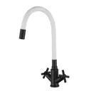 Смеситель для раковины Fmark FS8442H-02 двухвентильный цвет черный