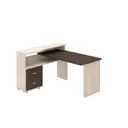 Компьютерный стол Мэрдэс Ср-620/140 c квв-лев 130x140x93 см ЛДСП цвет венге, бежево-белый