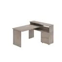 Компьютерный стол Мэрдэс Ср-620/140 c н-прав 130x140x93 см ЛДСП цвет серый дуб