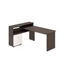 Компьютерный стол Мэрдэс Ср-620/160 c ввбе-лев 130x160x93 см ЛДСП цвет венге, белый жемчуг