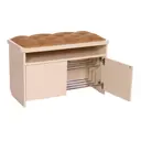 Пуф Ifers 80x53x34 см ткань цвет шампань/бежевый