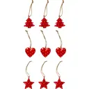 Набор украшений, металл, 9 шт.