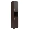 Шкаф Skyland SR-5U.4(R) 38.6x181.5x37.5 см ЛДСП цвет чёрное дерево