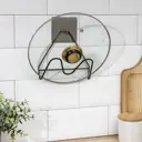 Лоток для столовых приборов Доляна 16x8x16 см металл цвет черный