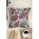 Декоративная подушка Lizzy Home рогожка Огурцы 45x45 см цвет серый