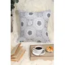 Декоративная подушка Lizzy Home рогожка Орнамент 45x45 см цвет серый