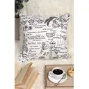 Декоративная подушка Lizzy Home RG5050 рогожка 50x50 см цвет белый