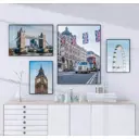 Набор постеров 4 шт 28 картин "Лондон англия" 140x85 см в тубусе без рамы для интерьера