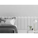 Комплект мягких панелей Tartilla арка эко кожа цвет белый 600х150х35мм 2шт