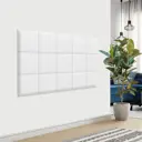 Комплект мягких панелей Tartilla квадрат эко кожа цвет белый 300х300х35мм 2шт