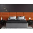 Мягкая панель Tartilla прямоугольник велюр цвет оранжевый 800х300х29мм 1шт