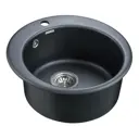 Кухонная мойка Paulmark PM404800-BLM Gelegen 48x48x19 см кварц цвет черный
