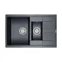 Кухонная мойка Paulmark PM217850-BLM Flugen 78x50x20 см кварц цвет черный