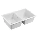 Кухонная мойка Paulmark PM238150-WH Zwilling 81x50x22 см кварц цвет белый