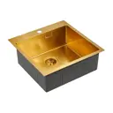 Кухонная мойка Paulmark PM905151-BG Velten 51x51x20 см нержавеющая сталь цвет золото