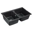 Кухонная мойка Paulmark PM238150-BLM Zwilling 81x50x22 см кварц цвет черный