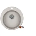 Врезная мойка Emar Барит 47.5x47.5x20 см искусственный камень цвет серый